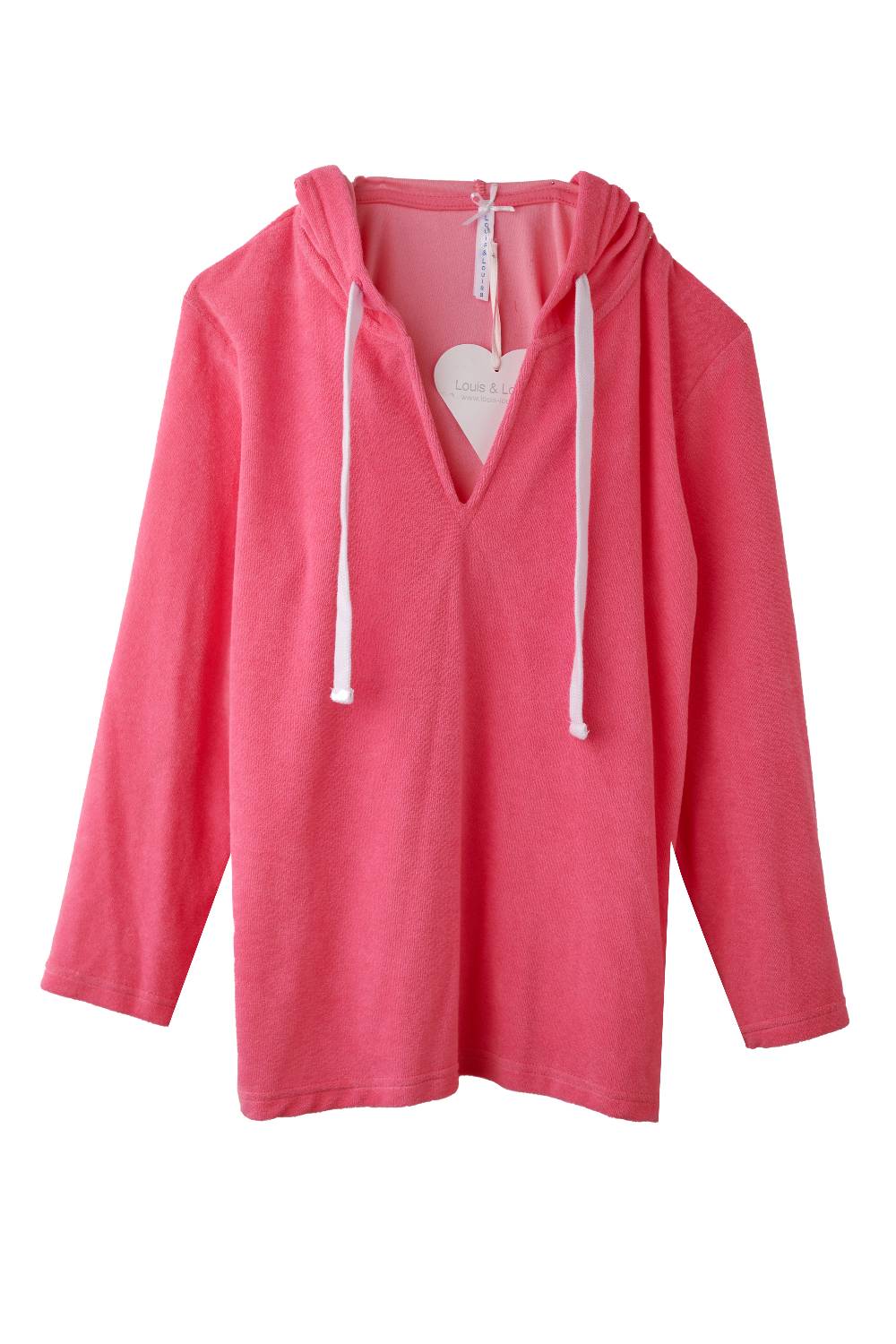 Louis & Louisa Hoody, pink Frottee Meist gekauft