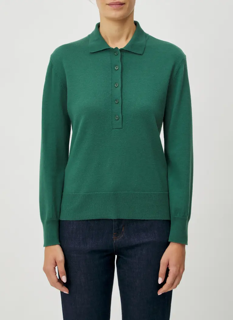 Maerz Muenchen Polokragen Pullover100% MerinowolleArt. Nr. 367600-285 Auslauf