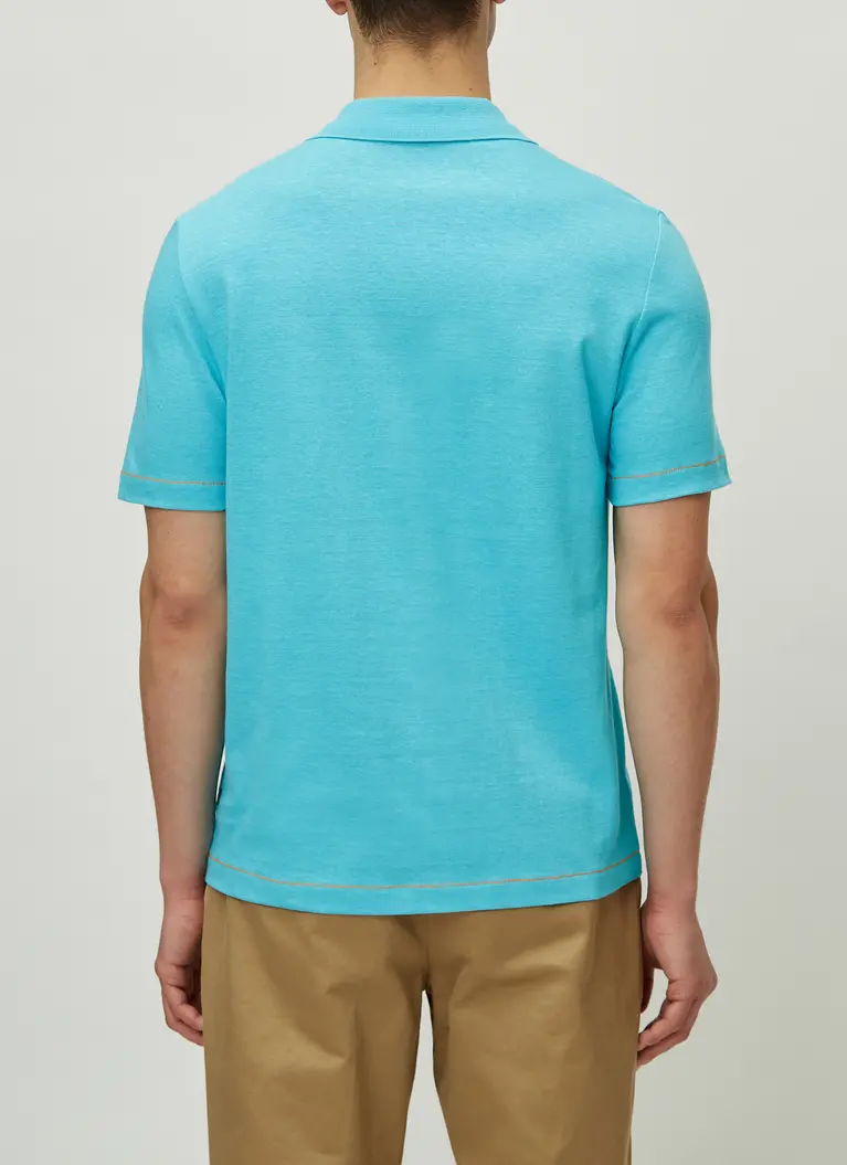 Maerz Muenchen PoloshirtBaumwoll-Leinen-MixArt. Nr. 661400-816 Schlussverkauf