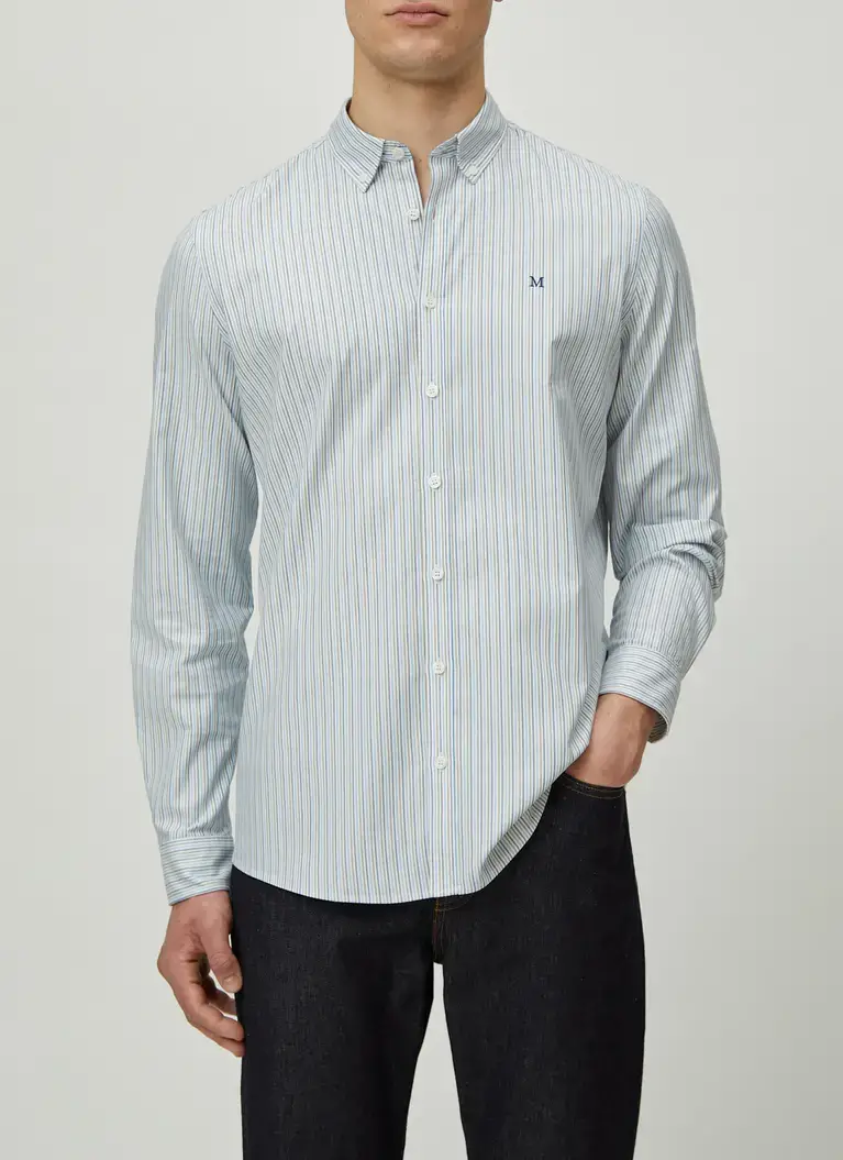 Maerz Muenchen Button Down HemdBaumwollmischungArt. Nr. 744901-334 Schlussverkauf