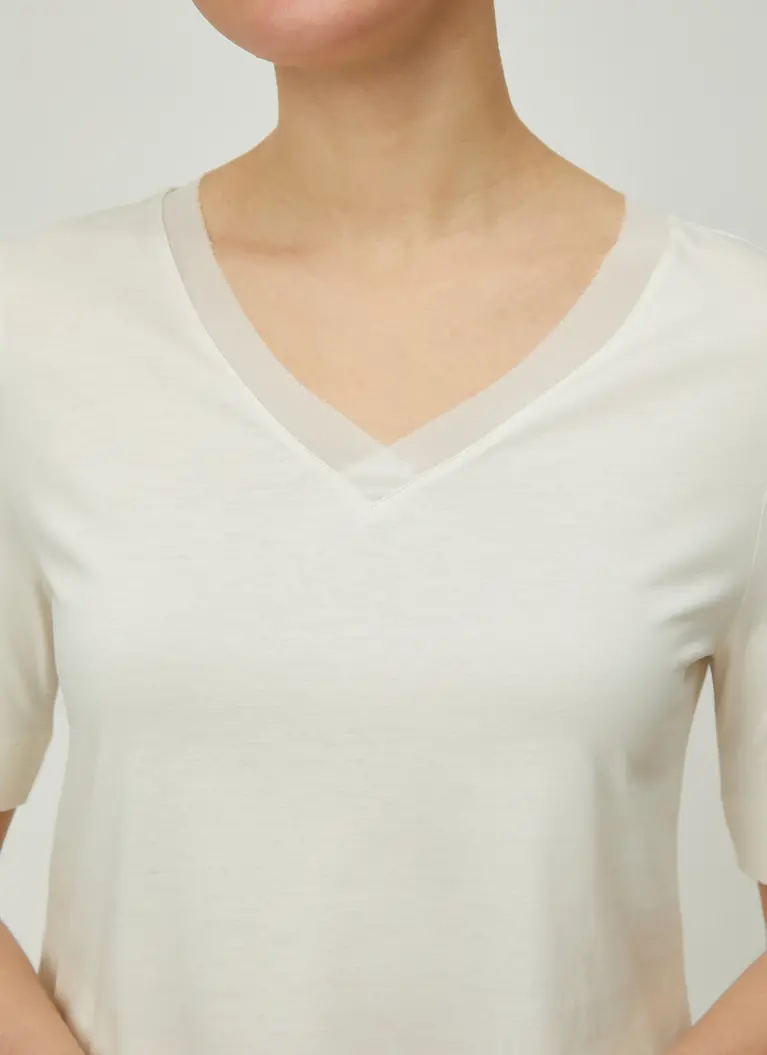 Maerz Muenchen V-ShirtBaumwoll-Modal-MischungArt. Nr. 120500-505 im Angebot