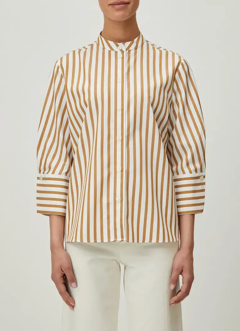 Maerz Muenchen Stehkragen-Bluse100% BaumwolleArt. Nr. 118401-144 Meist gekauft