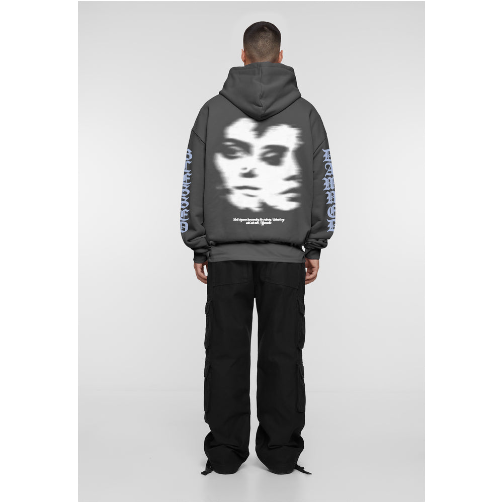 MJ Gonzales Heavy Oversized Hoody – Damned or Blessed im Angebot