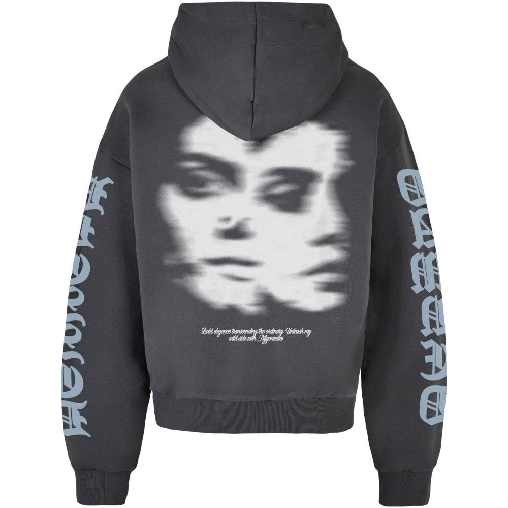 MJ Gonzales Heavy Oversized Hoody – Damned or Blessed im Angebot