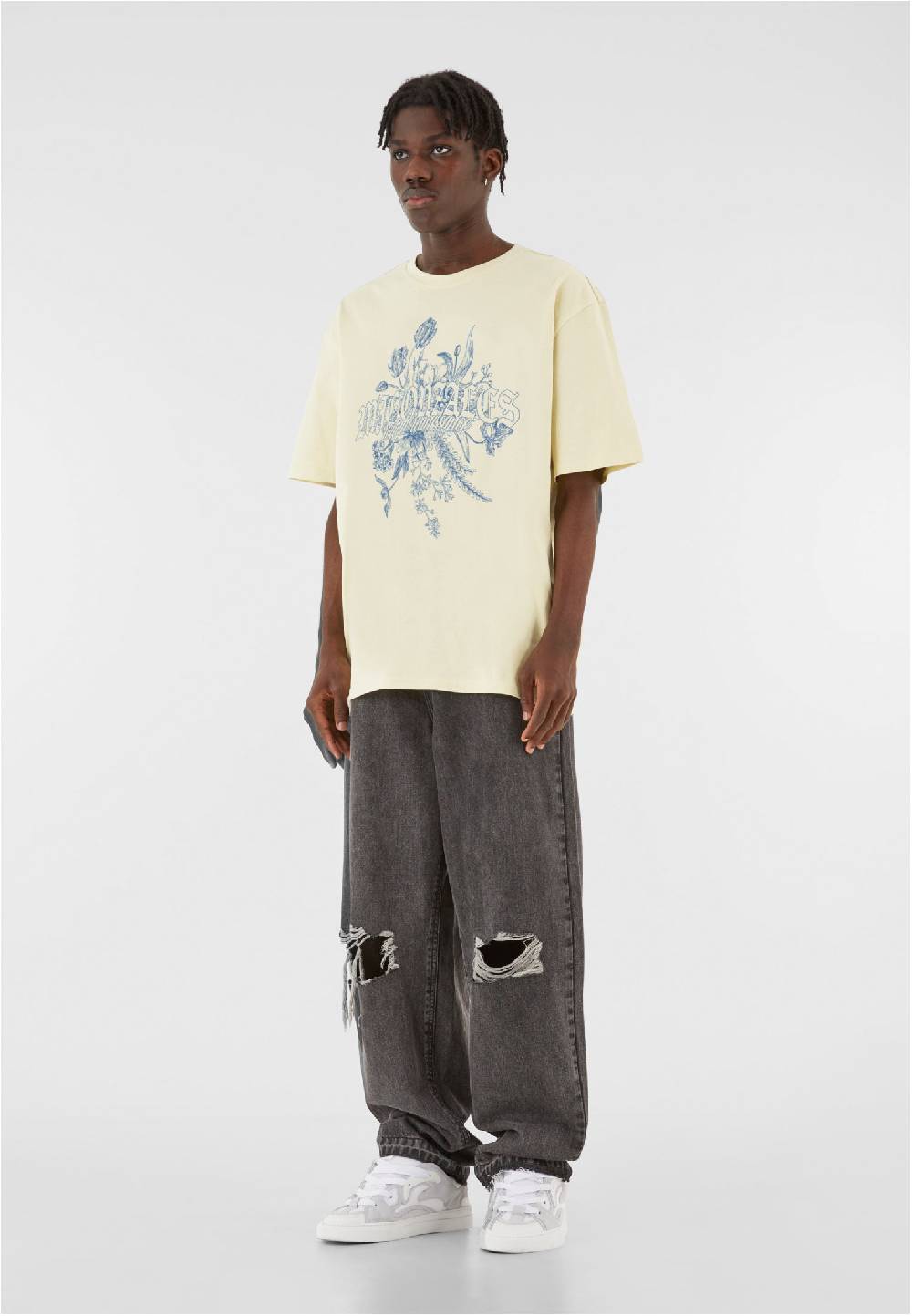 MJ Gonzales Heavy Oversized Tee Renaissance Bloom im Angebot