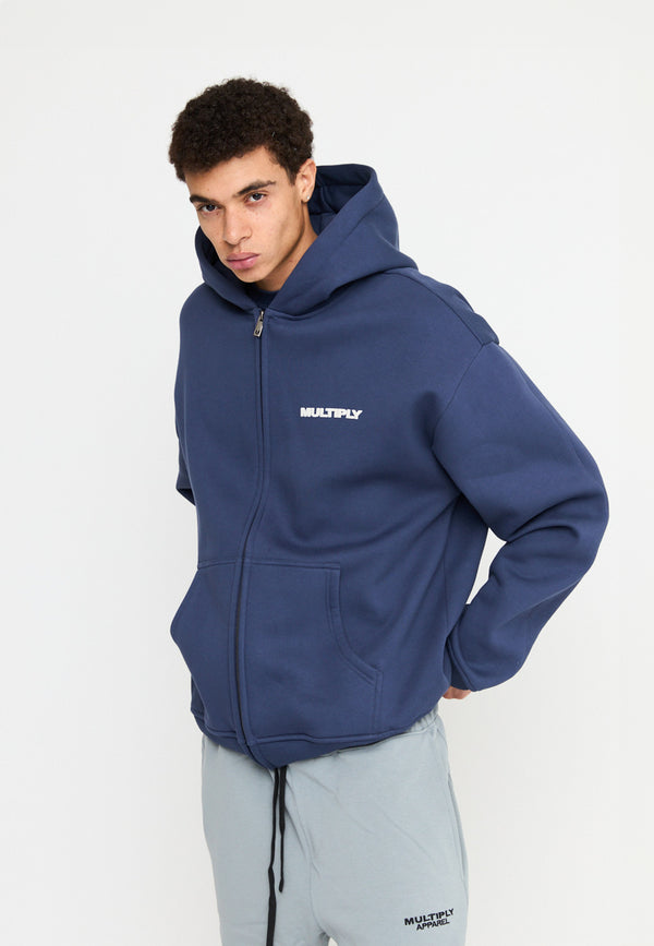 Multiply Spparel Oversize Zip Hoodie MULTIPLY Night Shadow Outlet