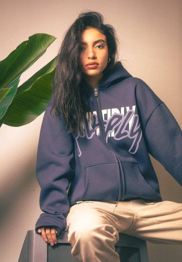 Multiply Spparel Oversize Zip Hoodie STRESS Night Shadow Angebote