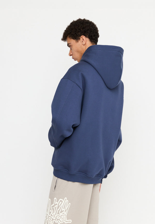 Multiply Spparel Oversize Zip Hoodie STRESS Night Shadow Angebote
