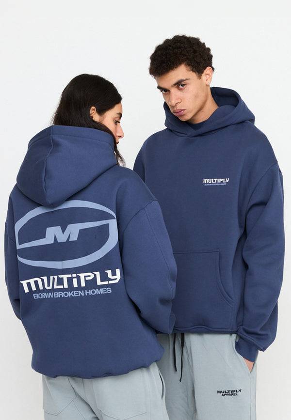 Multiply Spparel Oversize Hoodie BROKEN IDENTITY Night Shadow