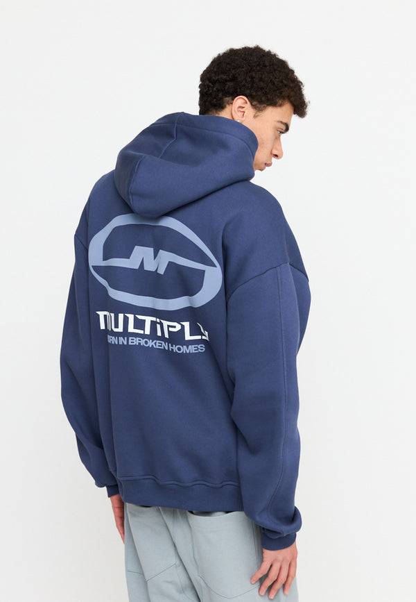 Multiply Spparel Oversize Hoodie BROKEN IDENTITY Night Shadow Hotsell