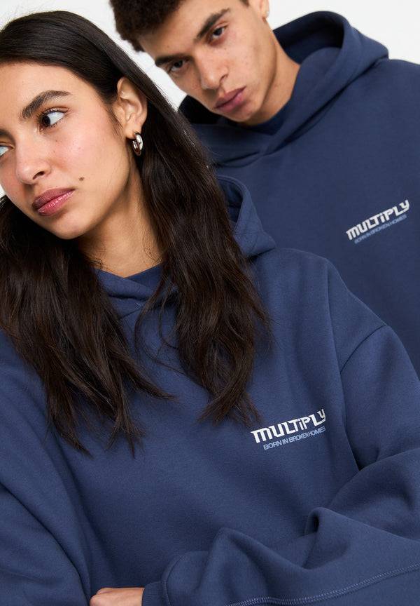 Multiply Spparel Oversize Hoodie BROKEN IDENTITY Night Shadow Hotsell