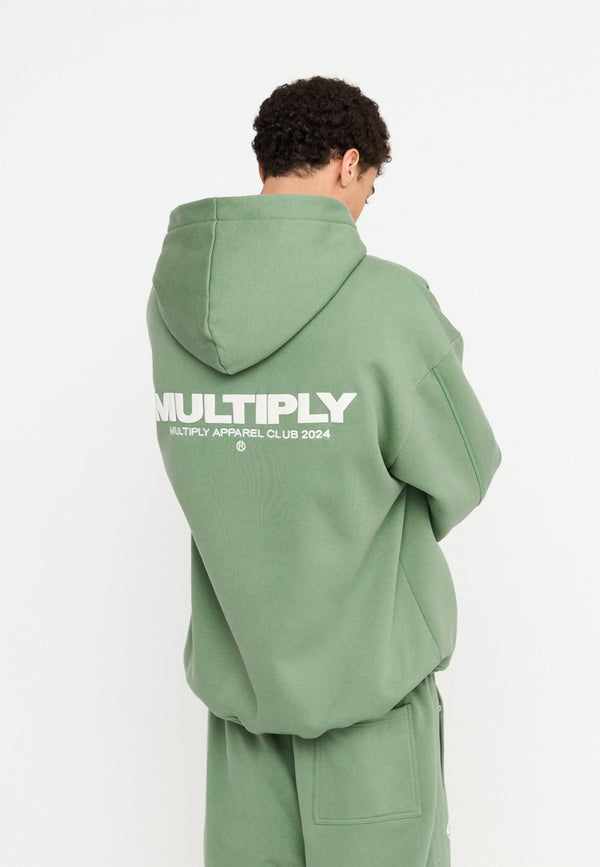 Multiply Spparel Oversize Zip Hoodie MULTIPLY Hedge Green Meist gekauft