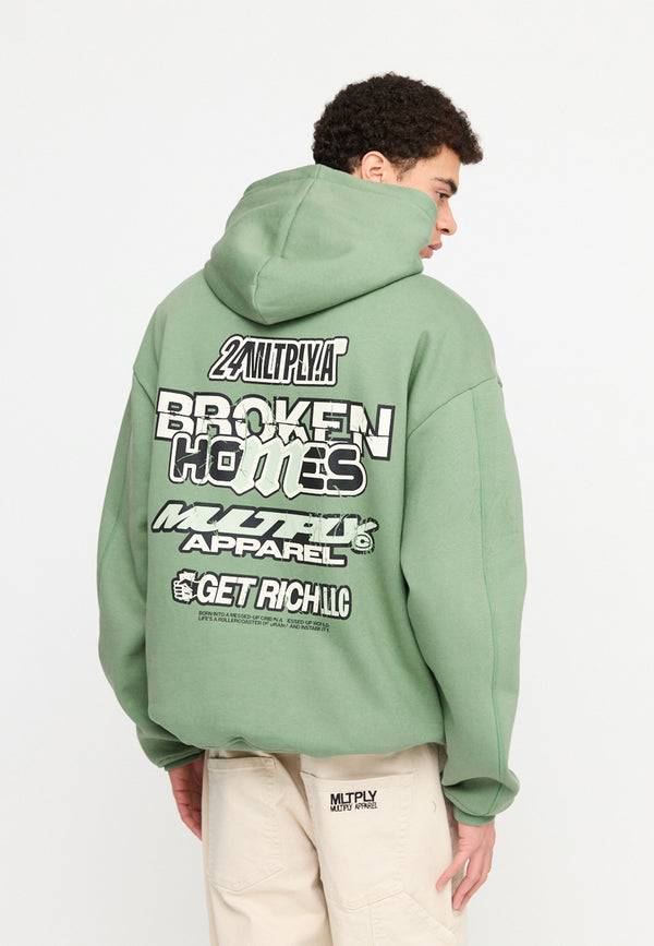 Multiply Spparel Oversize Hoodie TRAUMA Hedge Green Angebote