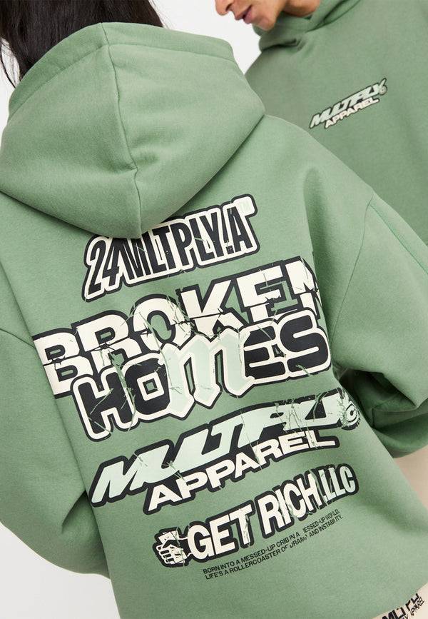 Multiply Spparel Oversize Hoodie TRAUMA Hedge Green Angebote