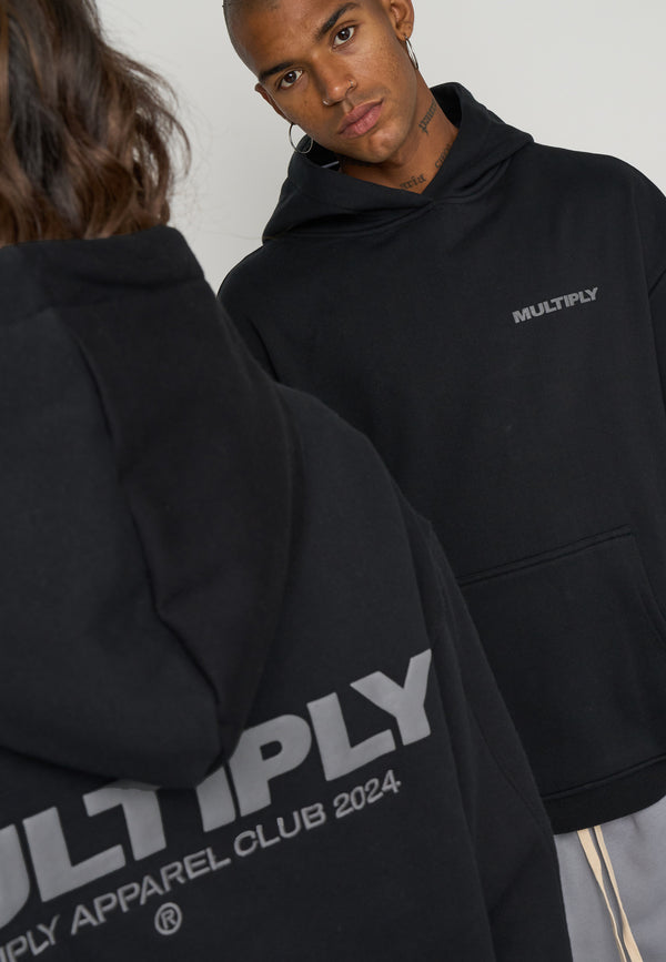 Multiply Spparel Oversize Hoodie MULTIPLY 2 Black Online