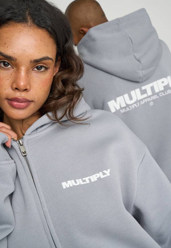 Multiply Spparel Oversize Zip Hoodie MULTIPLY Ultimate Grey Verkauf