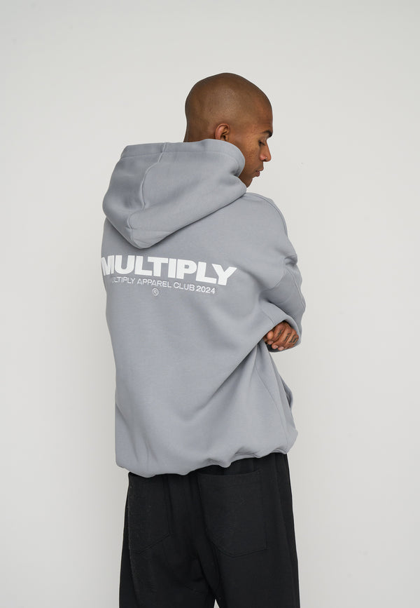 Multiply Spparel Oversize Zip Hoodie MULTIPLY Ultimate Grey Verkauf
