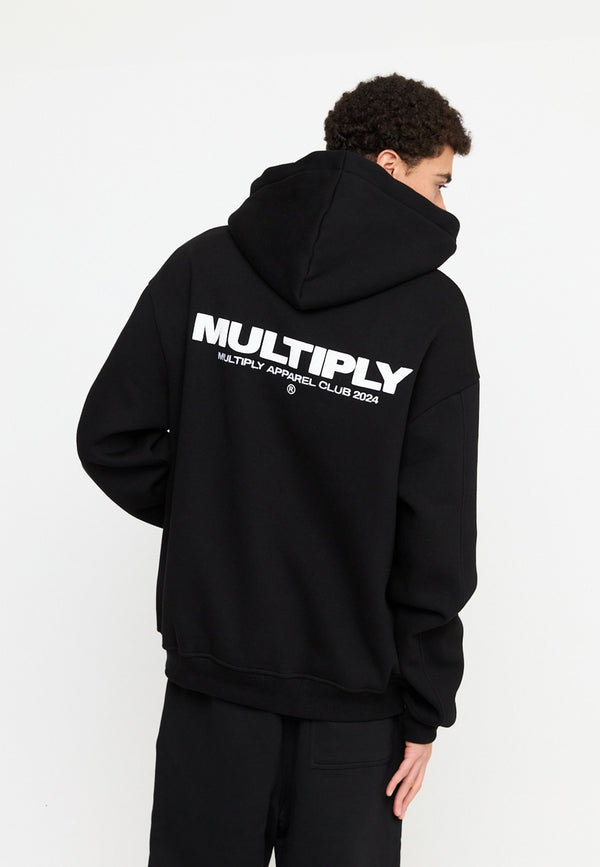 Multiply Spparel Oversize Zip Hoodie MULTIPLY Black Hotsell