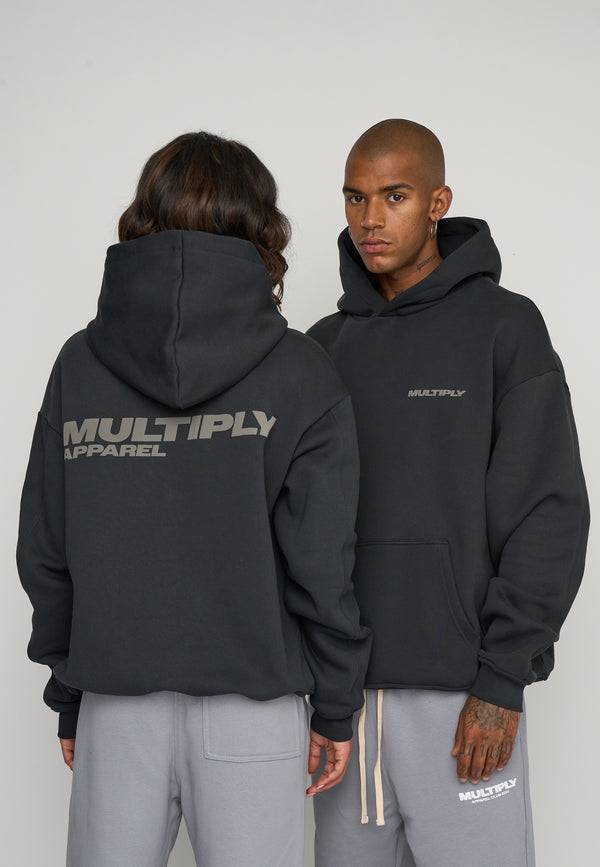 Multiply Spparel Oversize Hoodie BASIQUE Black Soda im Angebot