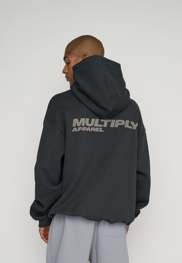 Multiply Spparel Oversize Hoodie BASIQUE Black Soda im Angebot