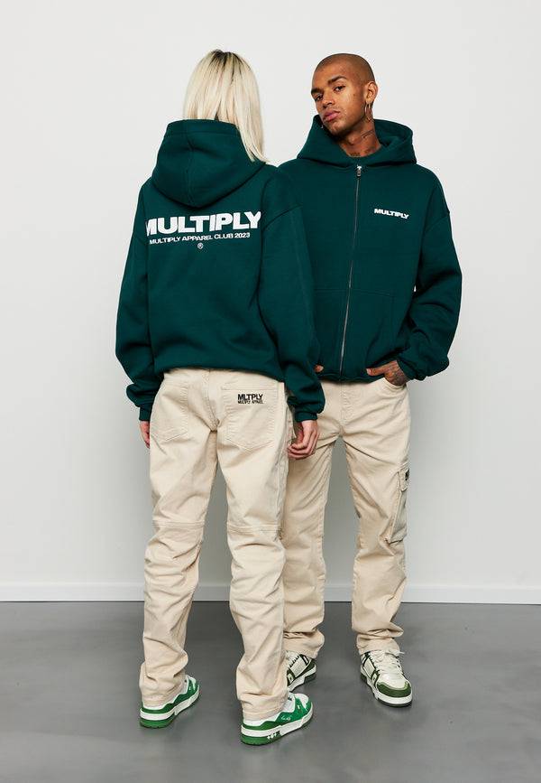 Multiply Spparel Oversize Zip Hoodie MULTIPLY Botanical Garden Schlussverkauf