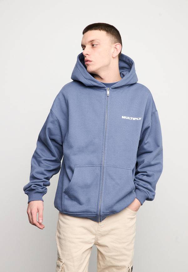 Multiply Spparel Oversize Zip Hoodie MULTIPLY Coastal Fjord Online