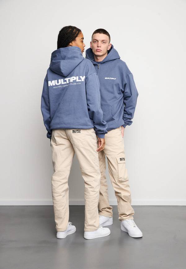 Multiply Spparel Oversize Zip Hoodie MULTIPLY Coastal Fjord Online