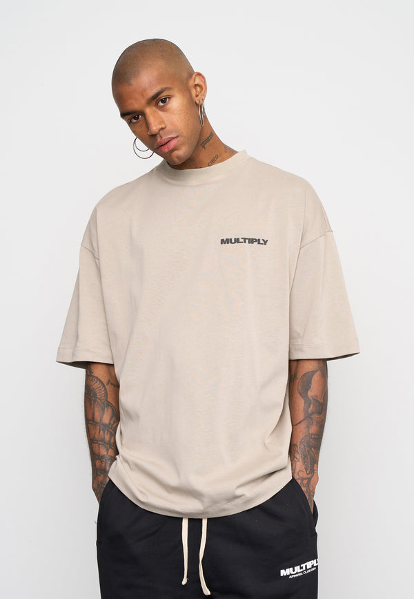 Multiply Spparel Oversize T-Shirt MULTIPLY Vintage Khaki Auslauf