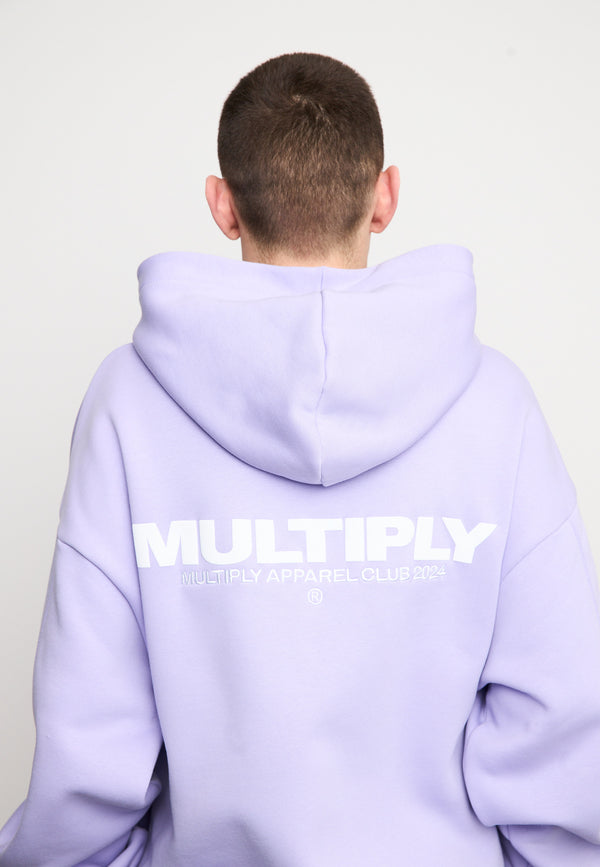Multiply Spparel Oversize Zip Hoodie MULTIPLY Lavender Verkauf