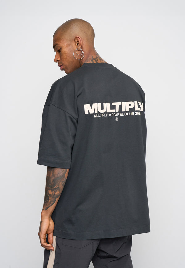 Multiply Spparel Oversize T-Shirt MULTIPLY Black Soda Washed Hotsell