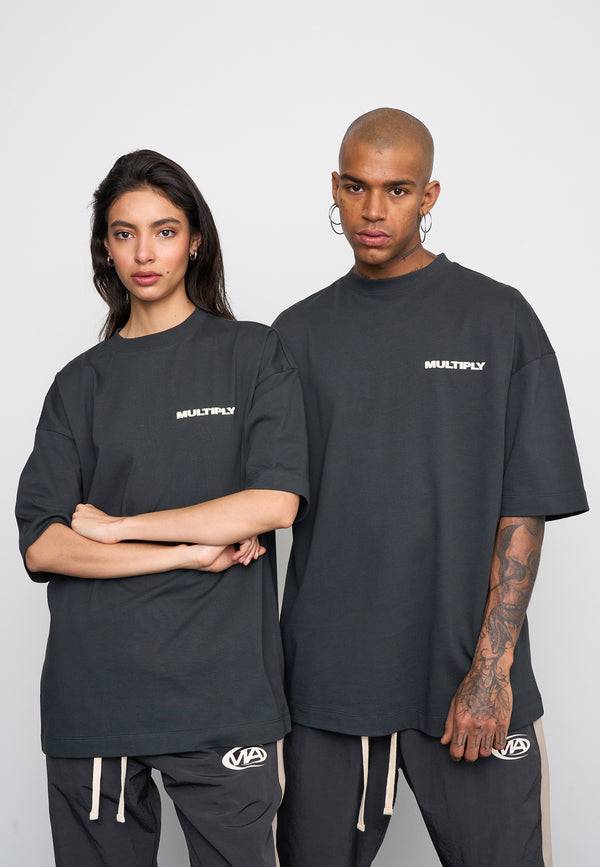 Multiply Spparel Oversize T-Shirt MULTIPLY Black Soda Washed Hotsell