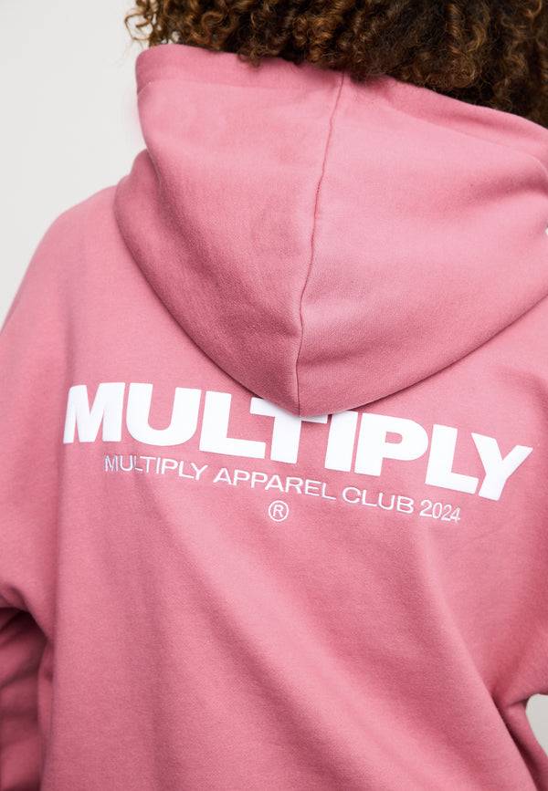 Multiply Spparel Oversize Zip Hoodie MULTIPLY Rose Wine im Angebot