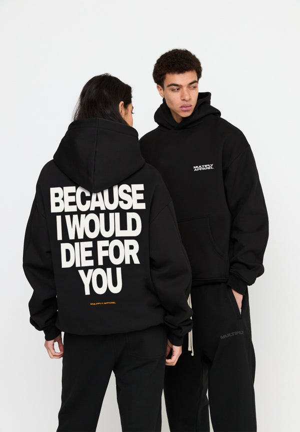 Multiply Spparel Oversize Hoodie DIE FOR YOU Black Günstiger Verkauf