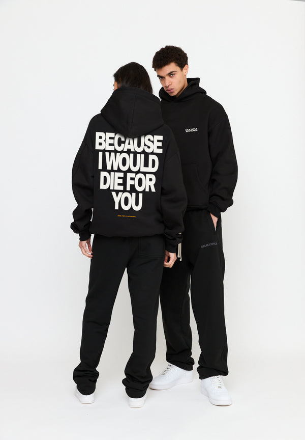Multiply Spparel Oversize Hoodie DIE FOR YOU Black Günstiger Verkauf