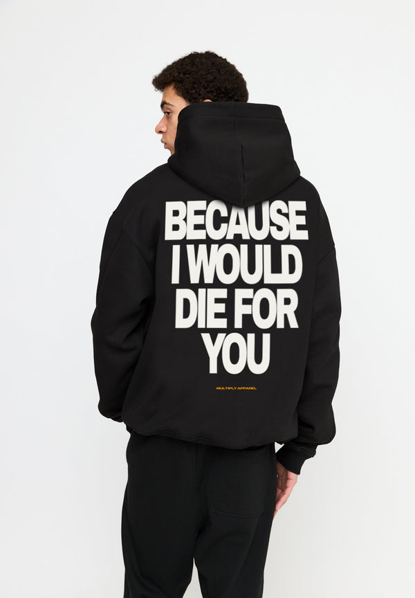 Multiply Spparel Oversize Hoodie DIE FOR YOU Black Günstiger Verkauf