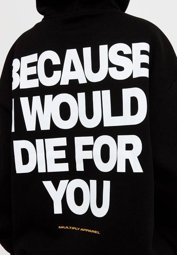 Multiply Spparel Oversize Hoodie DIE FOR YOU Black Günstiger Verkauf