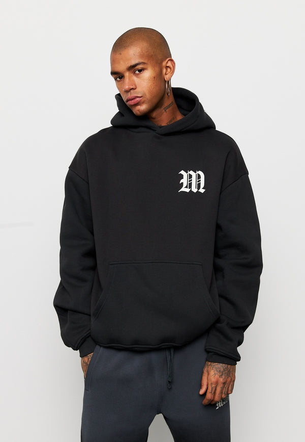 Multiply Spparel Oversize Hoodie M CIRCLE Black Soda Washed Meist gekauft