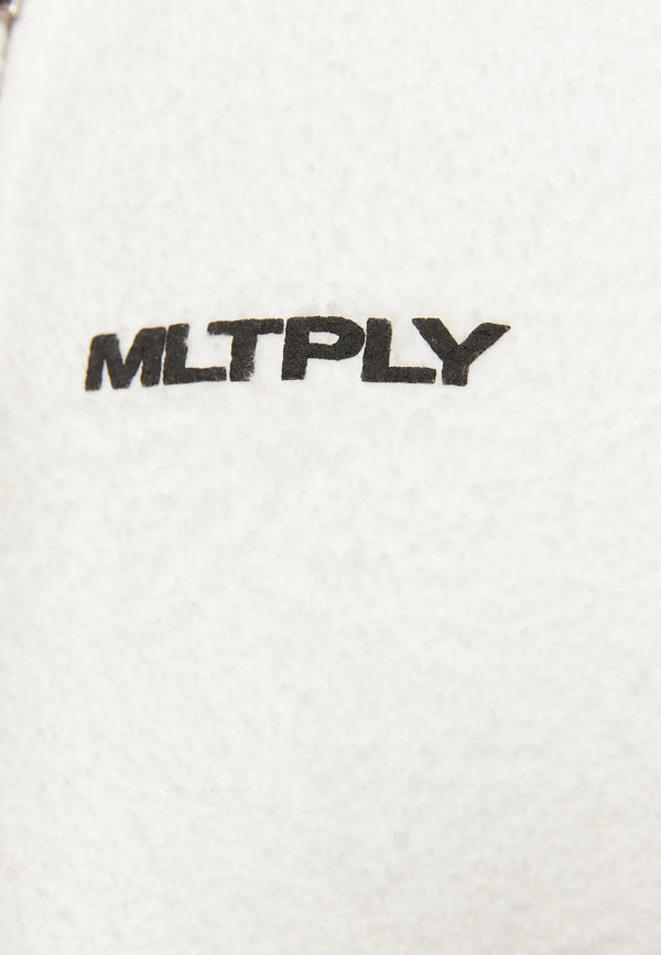 Multiply Spparel Oversize Zip Hoodie BRUSHED Off White Blitzverkäufe