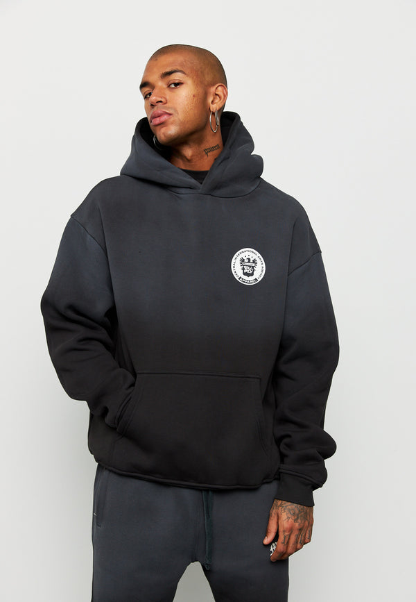 Multiply Spparel Oversize Hoodie SUSPICIOUS Black Soda Washed Online