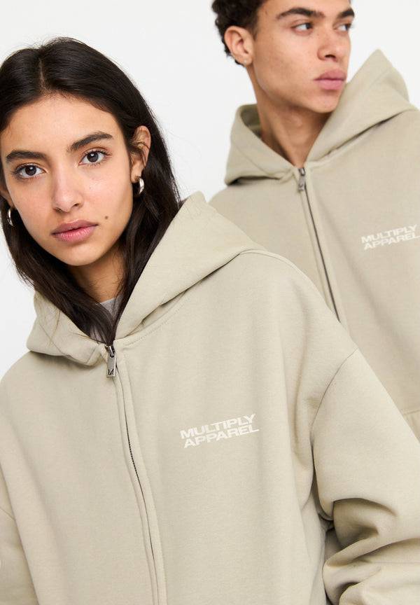 Multiply Spparel Oversize Zip Hoodie DIE FOR YOU Cement Outlet
