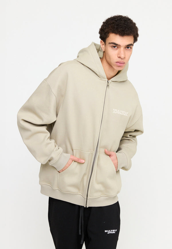 Multiply Spparel Oversize Zip Hoodie DIE FOR YOU Cement Outlet