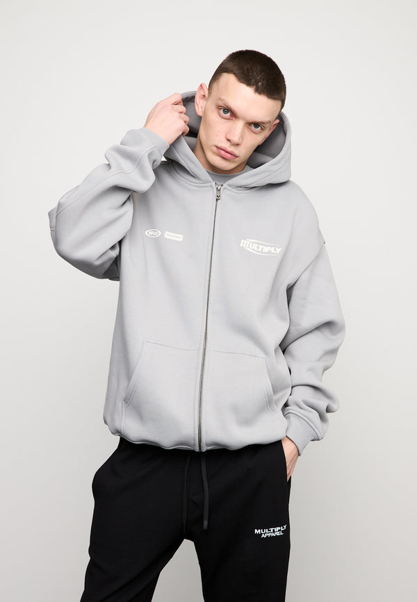 Multiply Spparel Oversize Zip Hoodie LAW Ultimate Grey Angebote