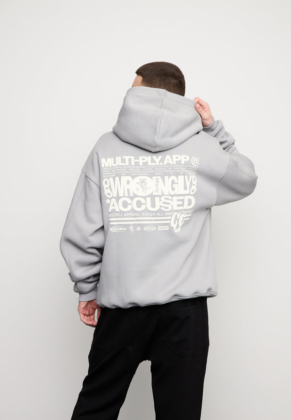 Multiply Spparel Oversize Zip Hoodie LAW Ultimate Grey Angebote