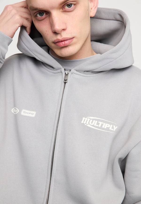 Multiply Spparel Oversize Zip Hoodie LAW Ultimate Grey Angebote