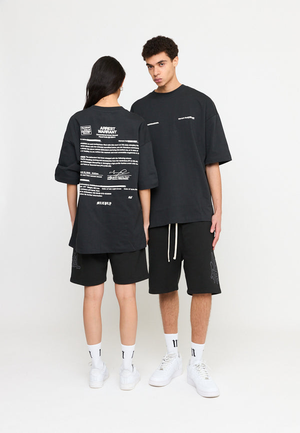 Multiply Spparel Oversize T-Shirt SLANDER Black Soda Washed im Angebot