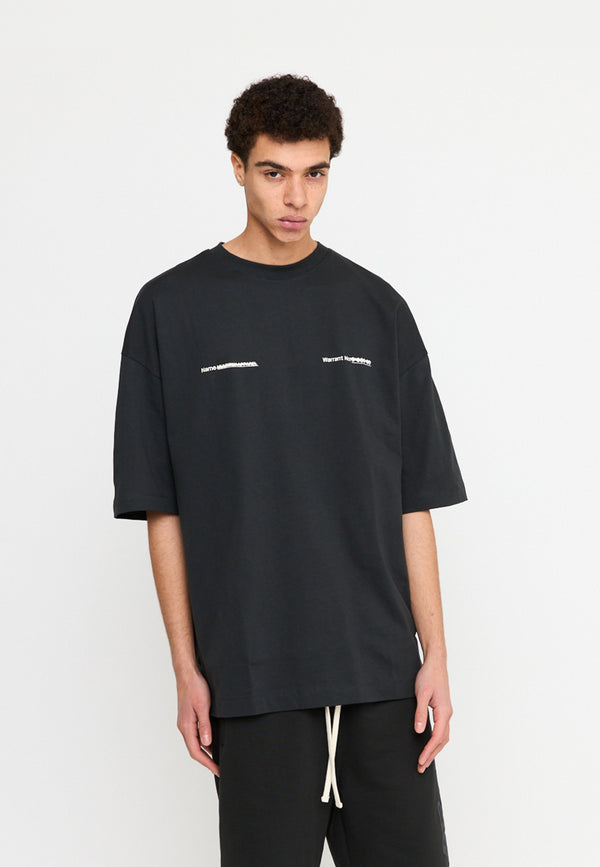 Multiply Spparel Oversize T-Shirt SLANDER Black Soda Washed im Angebot