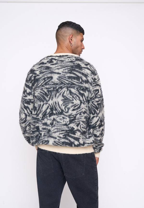 Multiply Spparel Knit Cardigan CONCRETE White Swan Online