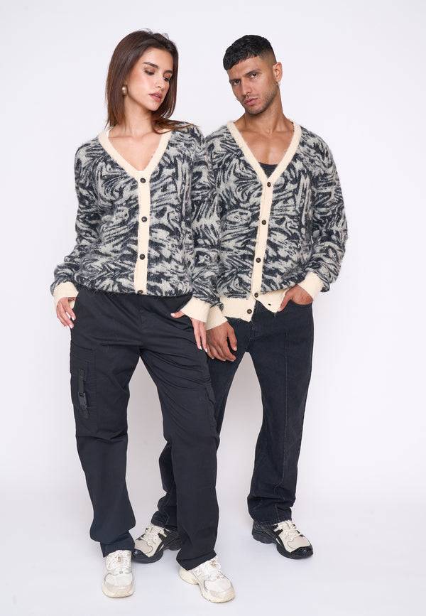 Multiply Spparel Knit Cardigan CONCRETE White Swan Online