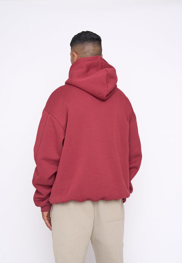 Multiply Spparel Oversize Hoodie BASE Ruby Wine Outlet