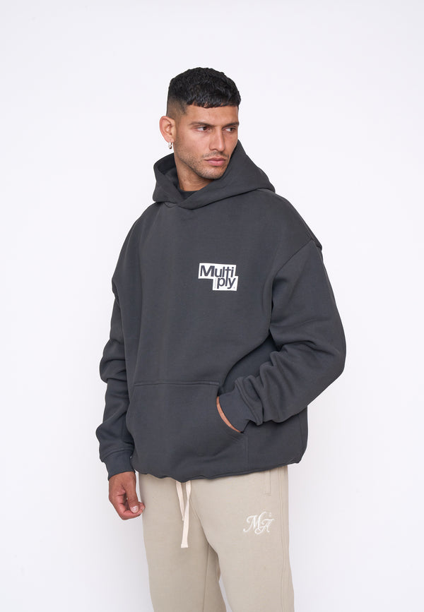 Multiply Spparel Oversize Hoodie BILLBOARD Black Soda Auslauf
